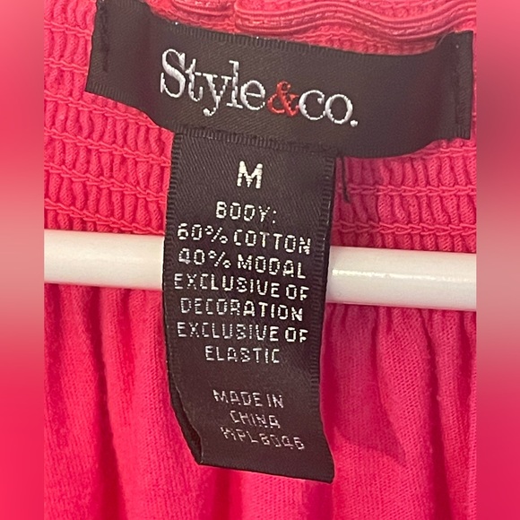 Fuchsia boho embroidered peasant top - Picture 2 of 5